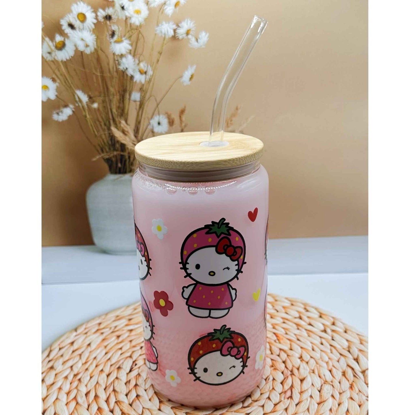 Strawberry Hello Kitty Snow Globe