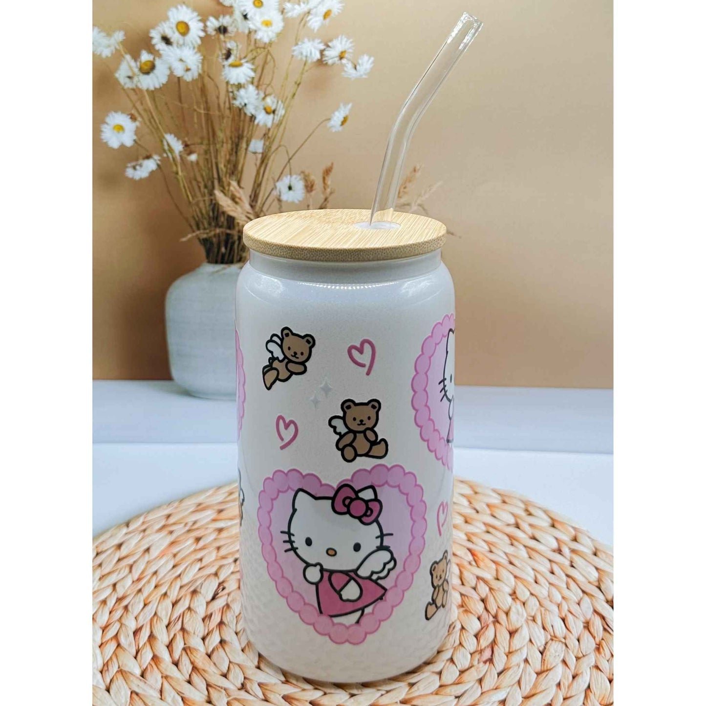 Angel Hello Kitty White Shimmery Cup