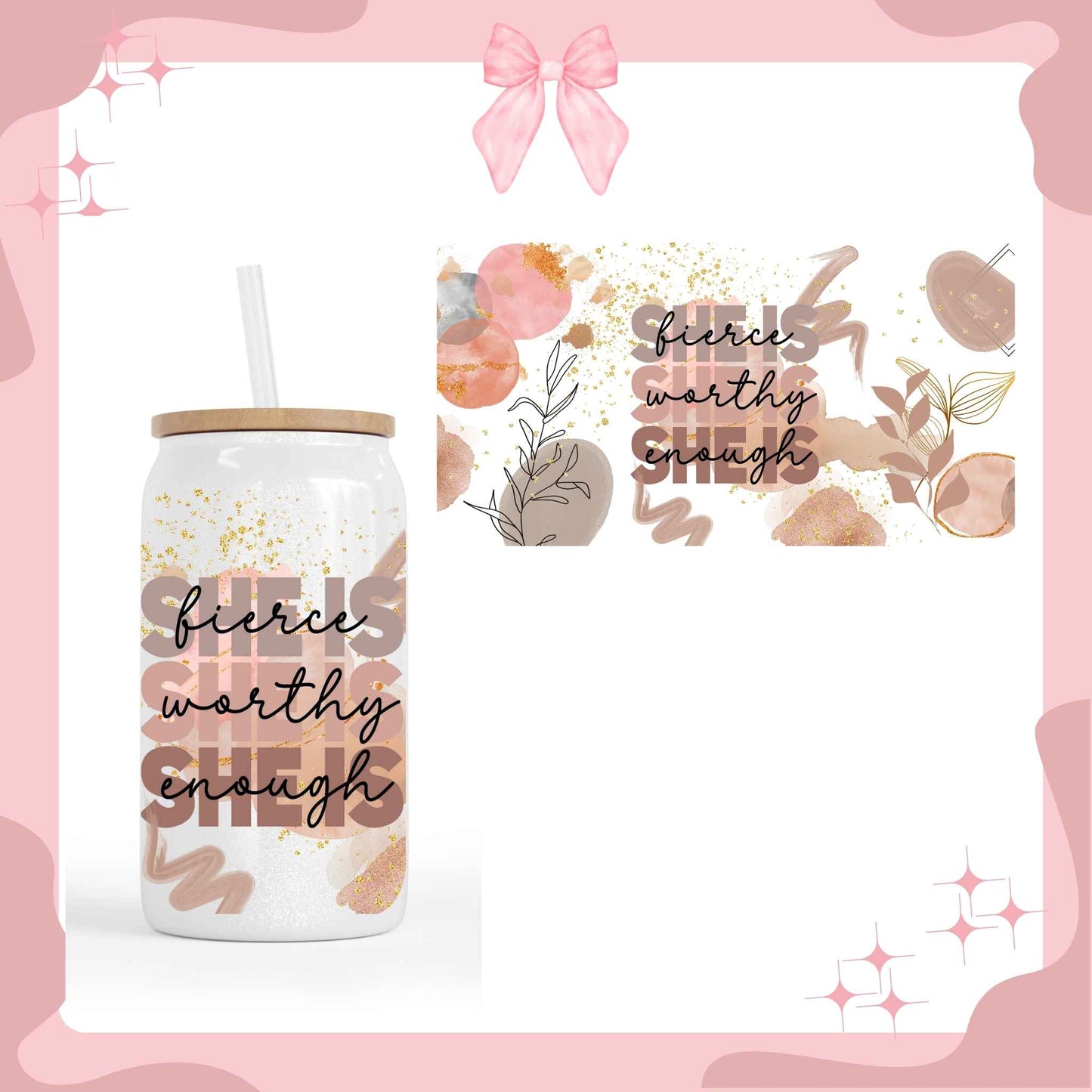 She's Fierce Sublimated Cup